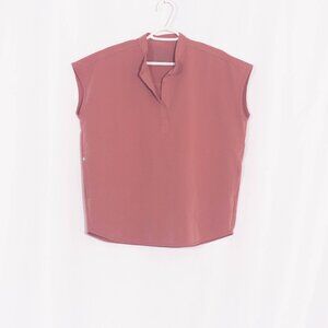 FIGS Rafaela Oversized Scrub Top in Mauve Size S